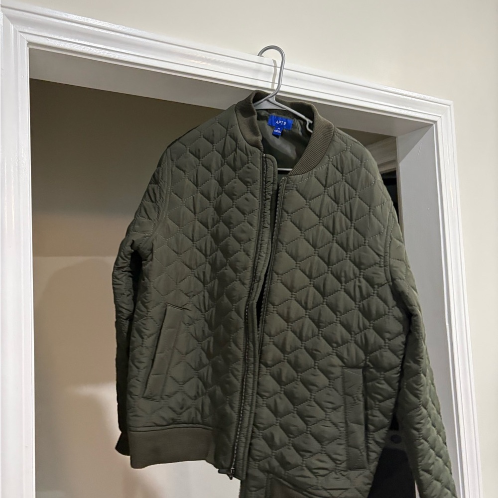 Apt. 9 Men's Quilted Puffer Jacket - Dark Green